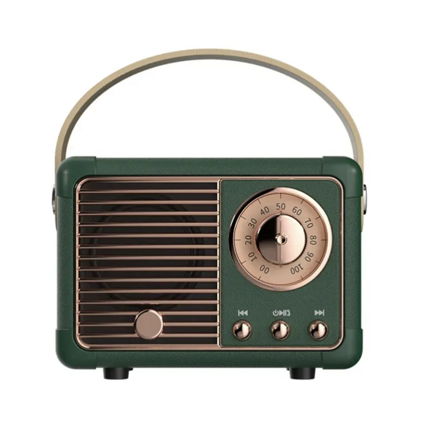 Mini Bluetooth Retro rádio - zelené