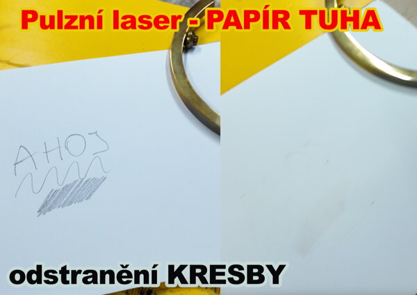 Čištění papíru laserem