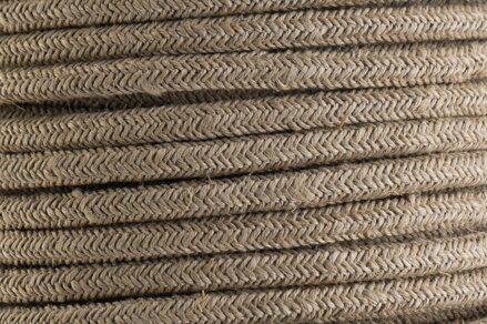 Textilní kabel Len opředený 2x0,75 a 3x0,75mm2 Textilní kabel Len opředený 2x0,75 a 3x0,75mm2