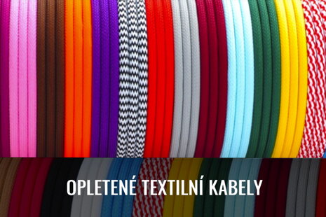 Opletené textilní kabely