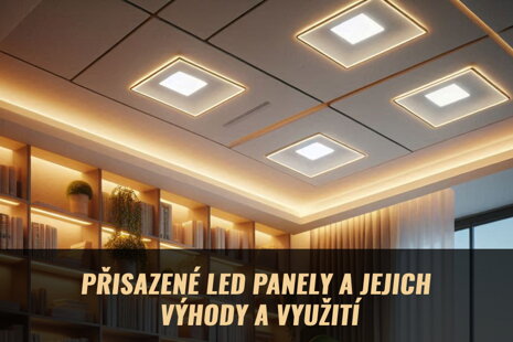 Přisazené LED panely a jejich výhody a využití